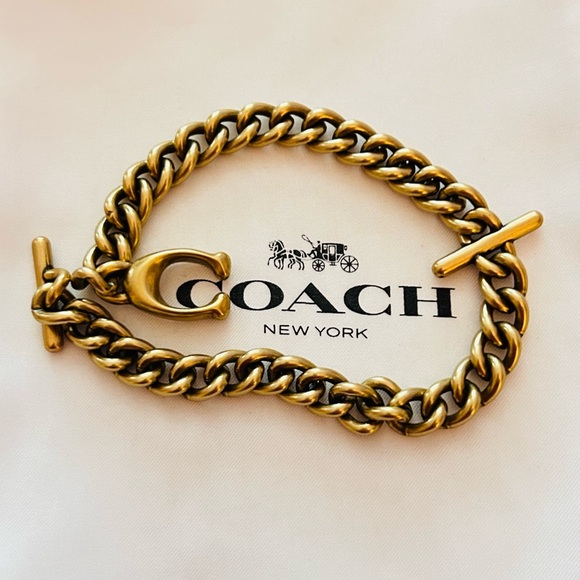 RARE Coach Y2K Wallet Strap/ Swag Bag Charm/ Wristlet Chain/ Keychain/ Bracelet - Picture 8 of 13